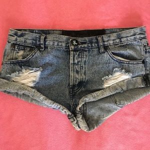 One teaspoon “bandit” jean shorts